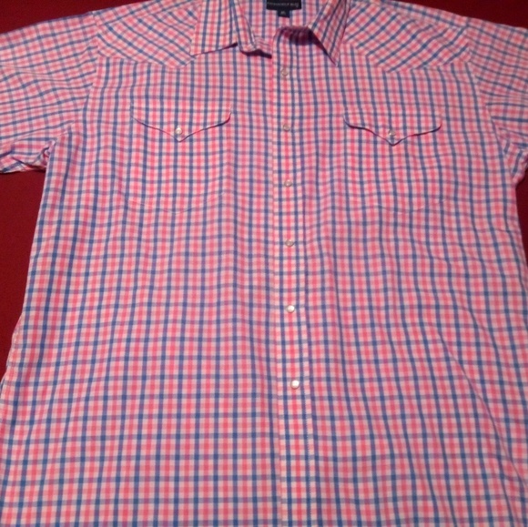 Panhandle Slim Men's XL Pearl Snap Short Sleeve - Picture 2 of 4